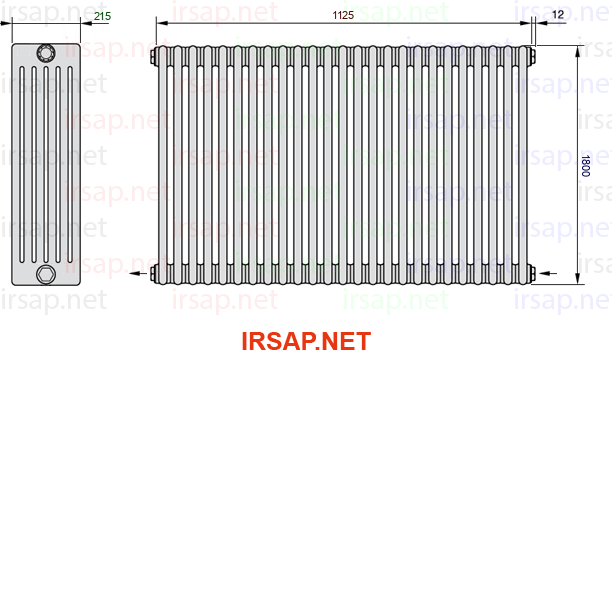 Радиатор IRSAP Tesi 61800/25 T08 CL 01